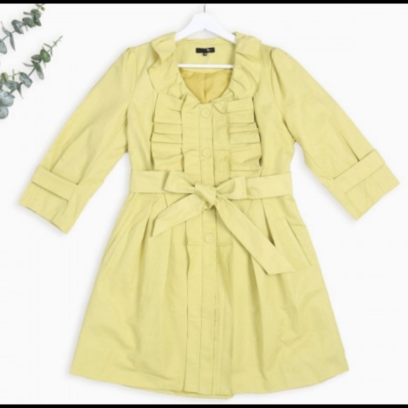 Chartreuse Spring Coat--LAST ONE ☝️ - Picture 4 of 5